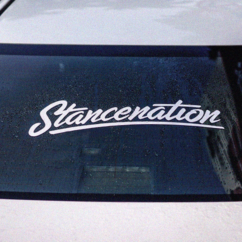 Stancenation Car Stiker Kaca Depan Depan Personalisasi Kaca Depan Belakang Decorative Decal untuk Honda