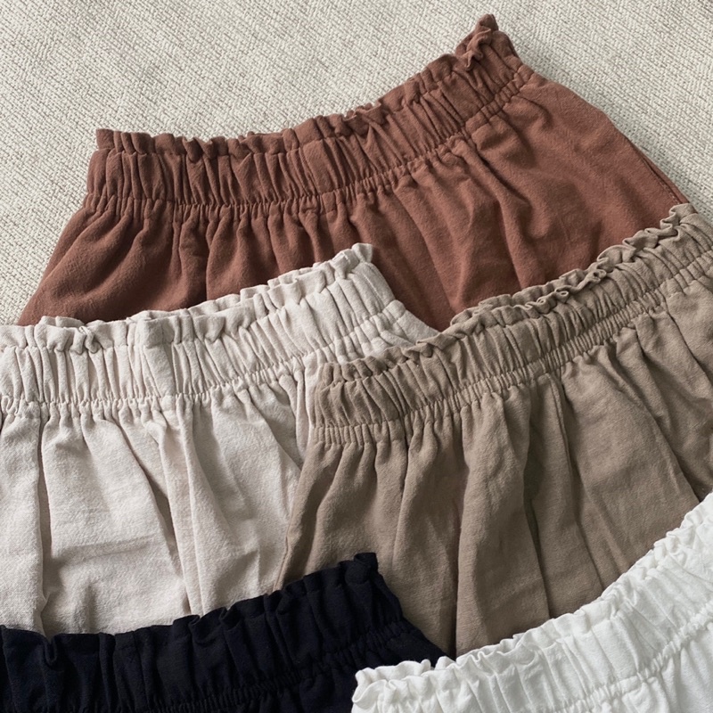 LOOSE PANTS LINEN/ CELANA LINEN/ HIGHWAIST