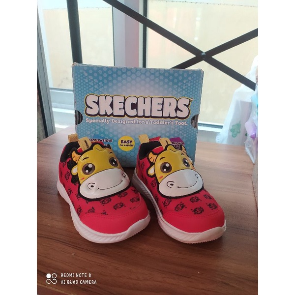 sepatu bayi prewalker sneakers baby merk Skechers