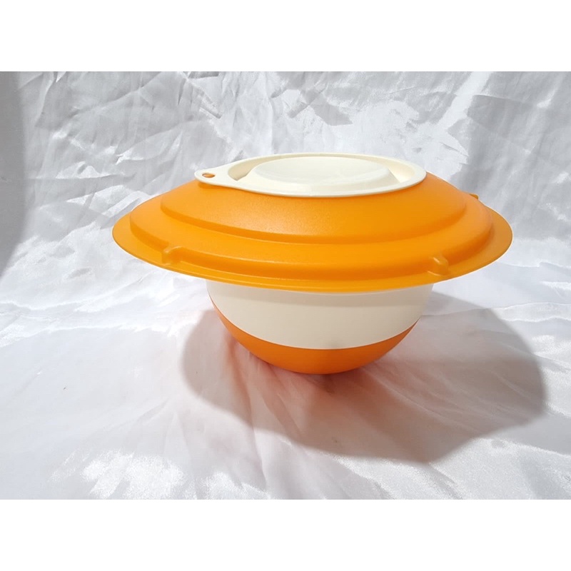 orange/white mixing bowl limited/tupperware
