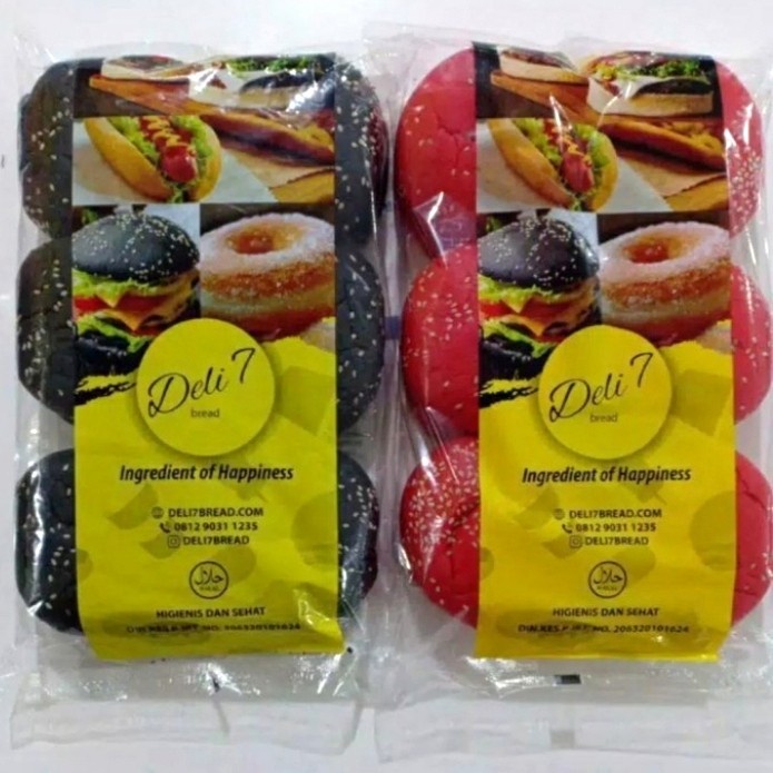 

Jualan Roti Burger Hitam Wijen Isi 6Pcs - Black Burger Berkualitas