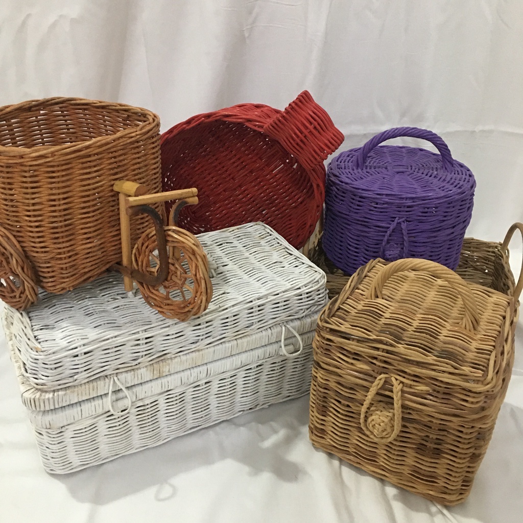 DEFECT OBRAL Keranjang Rotan / Keranjang Buah / Keranjang Hantaran / Keranjang Lamaran KECIL