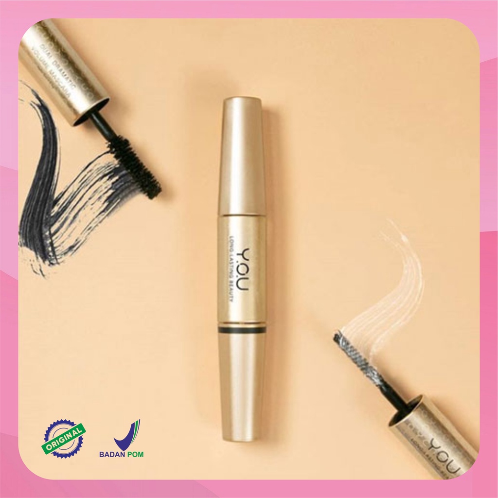 YOU Dual Dramatic Volume Mascara / Maskara waterprof / mascara hitam