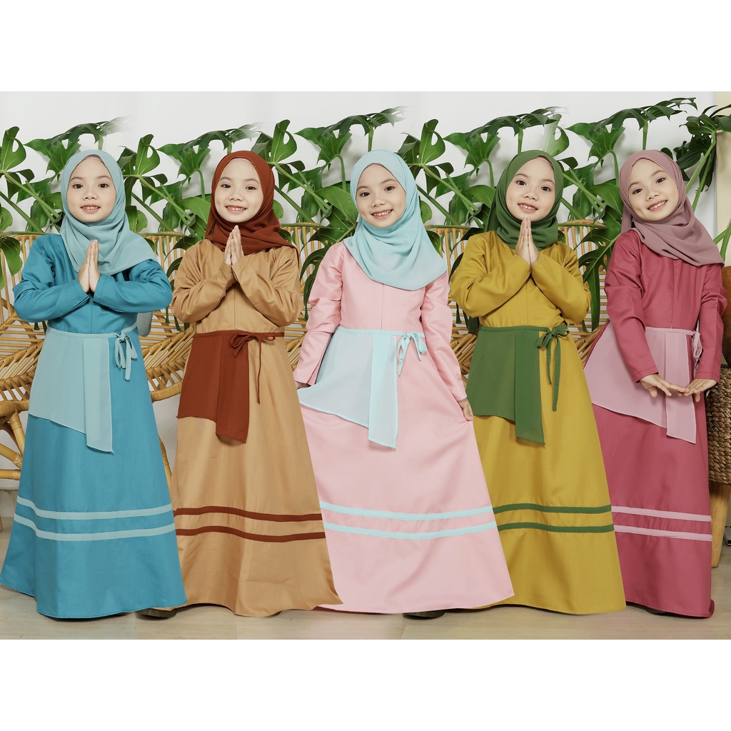 KUPNAD Gamis Muslim Anak Katun Premium - Zakia Dress by KUPNAD