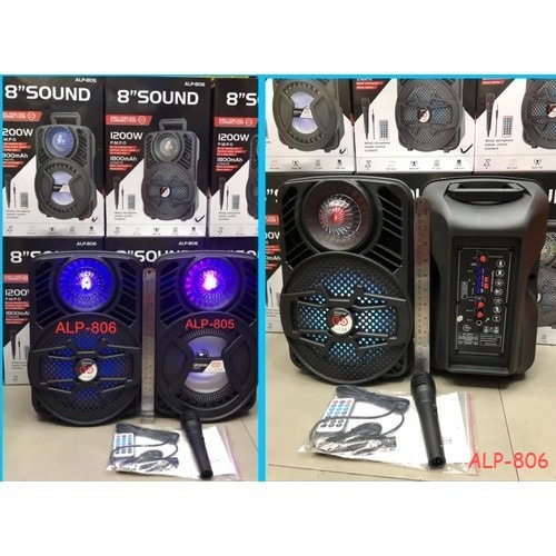 SPEAKER BLUETOOTH TWS + MIC ALP-805 ALP-806 8 INCHI ALP805 ALP806 SPEAKER PORTABLE SPEAKER MUSIC BOX BLUETOOTH
