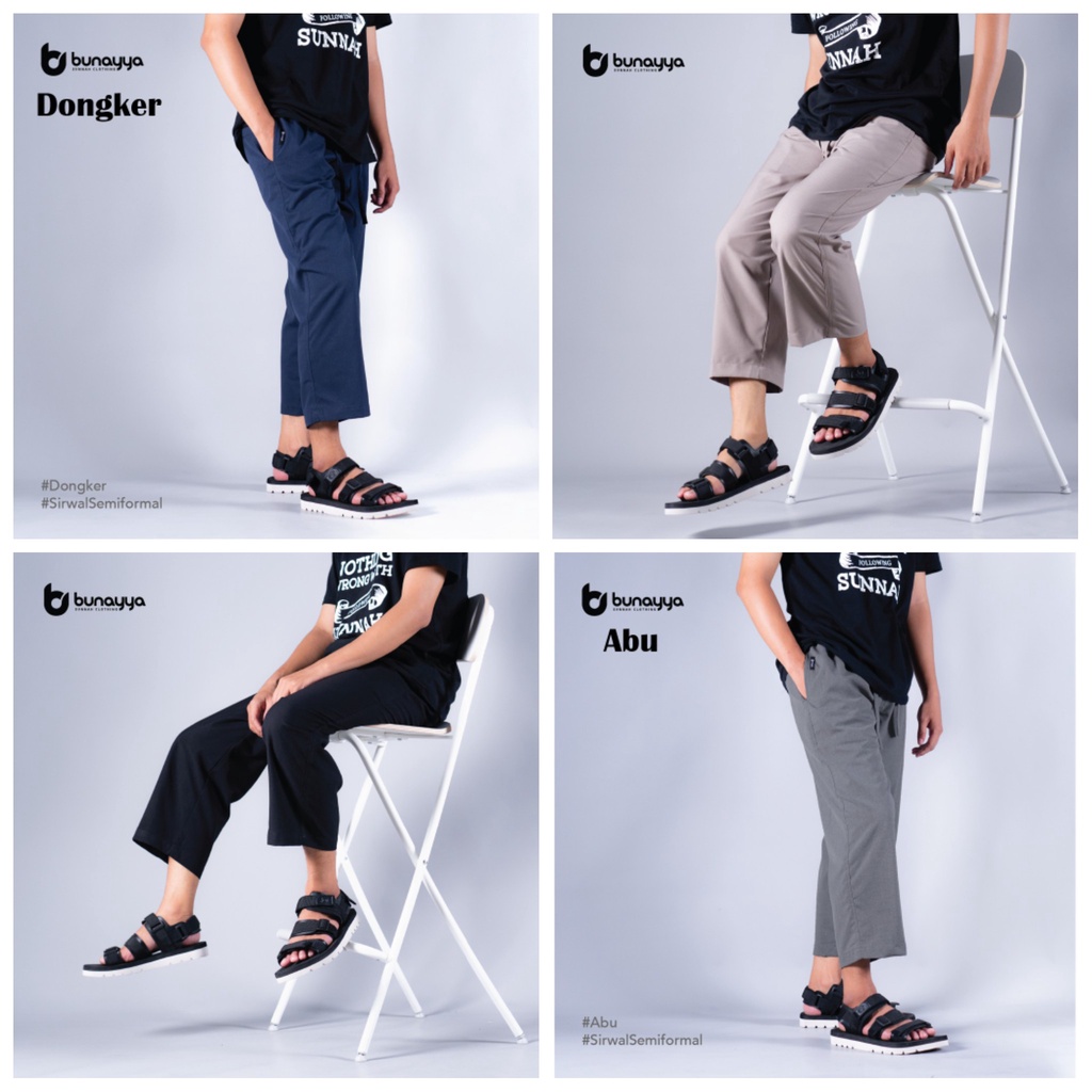 CELANA SIRWAL SEMI FORMAL BUNAYYA SUNNAH CLOTHING | CELANA PANGSI SUNNAH LA ISBAL