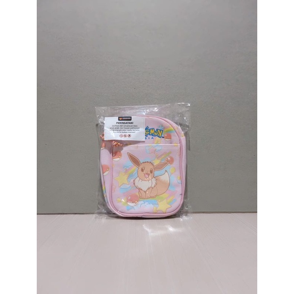 Pokemon x Yoshinoya Sling Bag Tas Selempang Pokemon tipe Rainbow Pink
