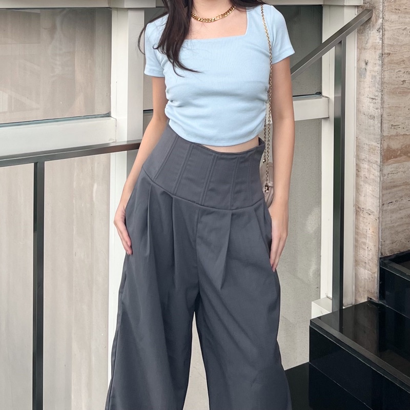 Stacey rib crop top | Aesthete yourlife