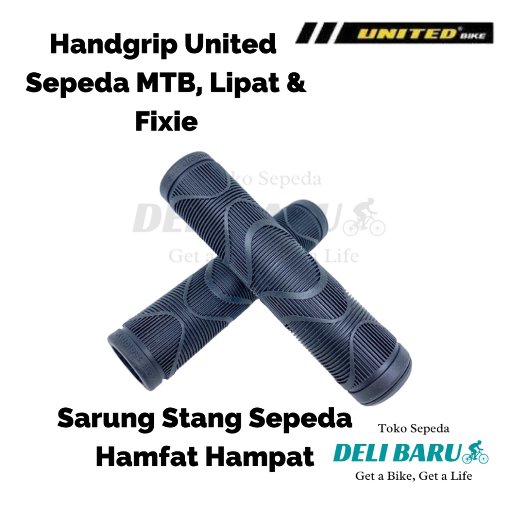 Hand grip hanpad hamfat sarung stang sepeda MTB united