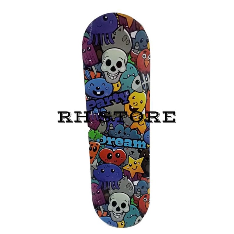 Mainan Skateboard Small Full Set Anak2 Kids Kayu Canada Papan Roda PVC