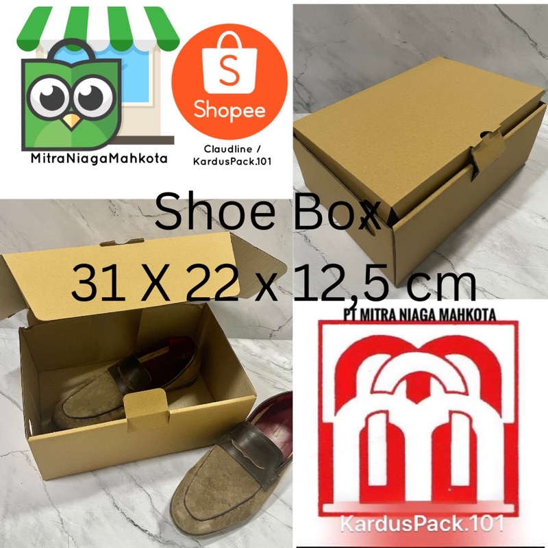 

kardus sepatu, boots, heels, sandal packaging