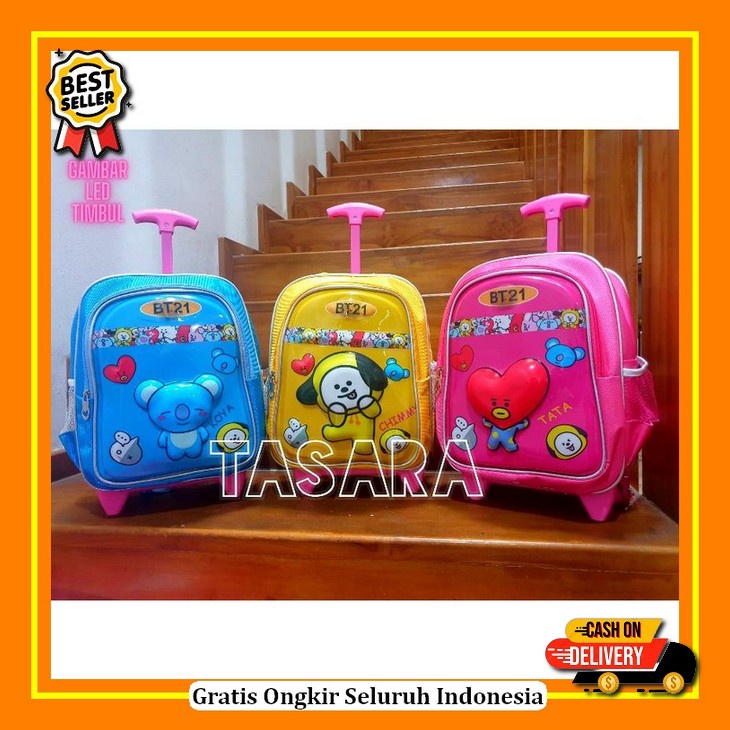 Tas Troli Anak Ransel Boba - Ransel Anak Perempuan - Ransel Troli Anak Tas Troli Anak Ransel Bts Gra