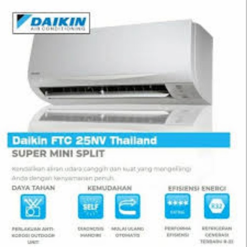 AC DAIKIN 1PK 25NV14 AC SPLIT DAIKIN 1 PK STANDAR UNIT INDOOR DAN OUTDOOR