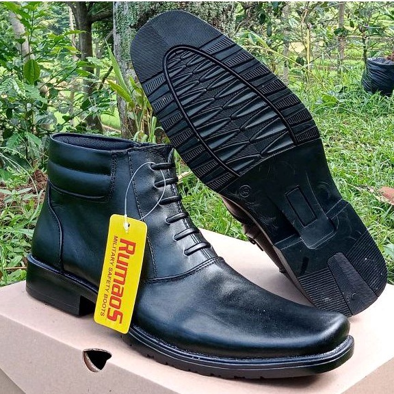 sepatu boots priaPDH TNI POLRI SECURITY/dinas/kantoran kulit asli