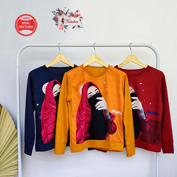 BAJU SETELAN WANITA DEWASA ROK KAOS LENGAN PANJANG BAHAN BABY TERRY TERBARU ONE SET ROK BLOUSE PINGGANG KARET KANTONG KANAN KIRI