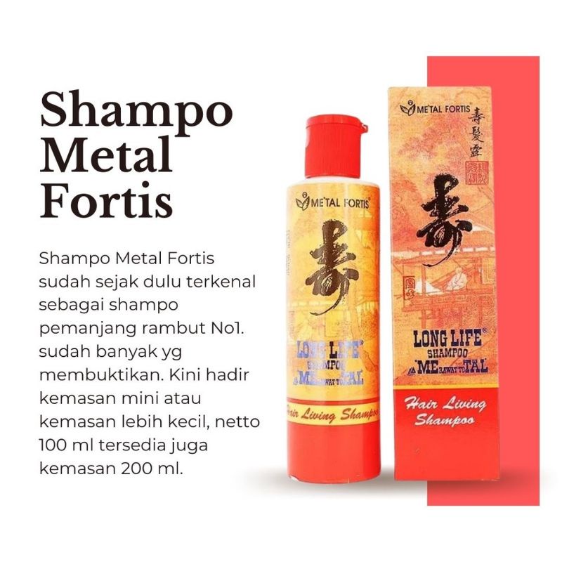 Shampo Pemanjang Rambut Metal fortis-Perawatan Rambut