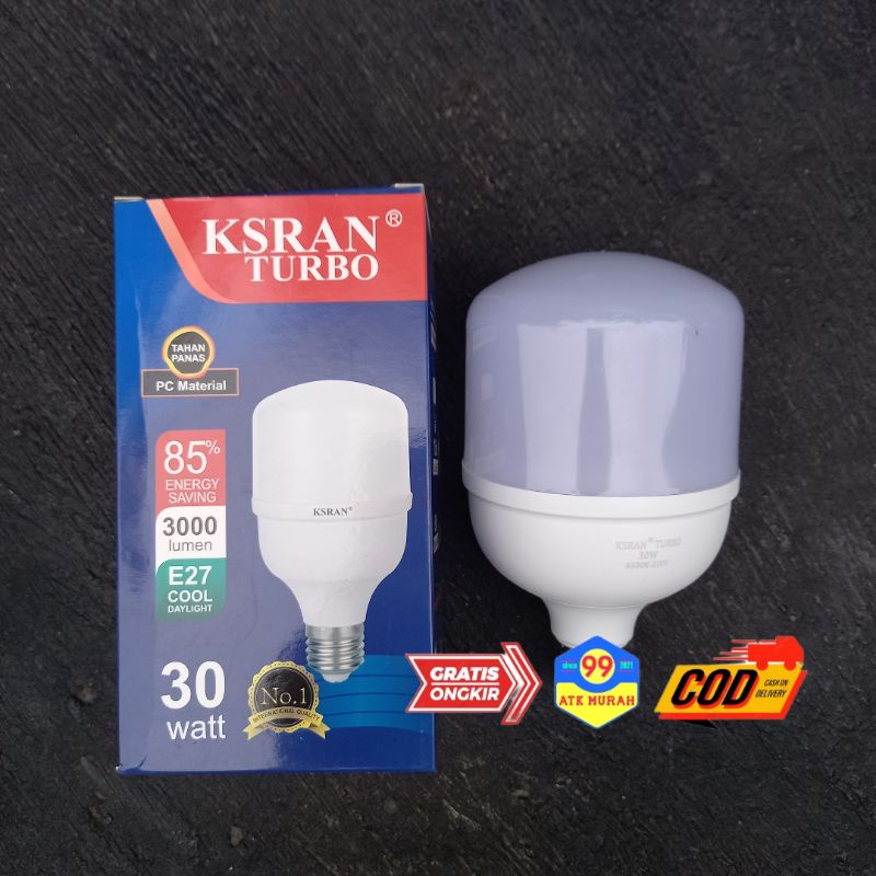 1th Garansi - LAMPU KSRAN TURBO 30Watt - lampu hemat energy/bohlam/lampu led/lamp/pijar