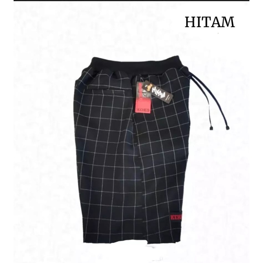 Celana Tartan Pria/ Cinos Pendek