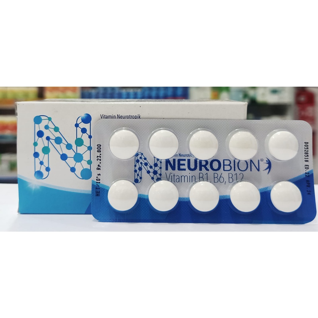 Neurobion Vitamin B1, B6, B12 B Complex Vitamin Saraf, Kebas-Kebas Kesemutan