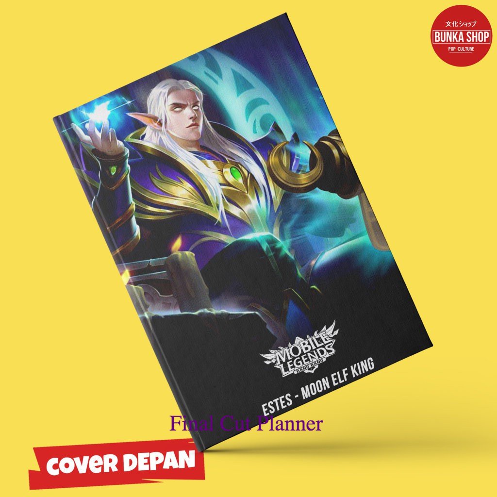 

Note Book Game Mobile Legends Estes Moon Elf King hardcover A5 Buku Catatan Buku Tulis Murah .