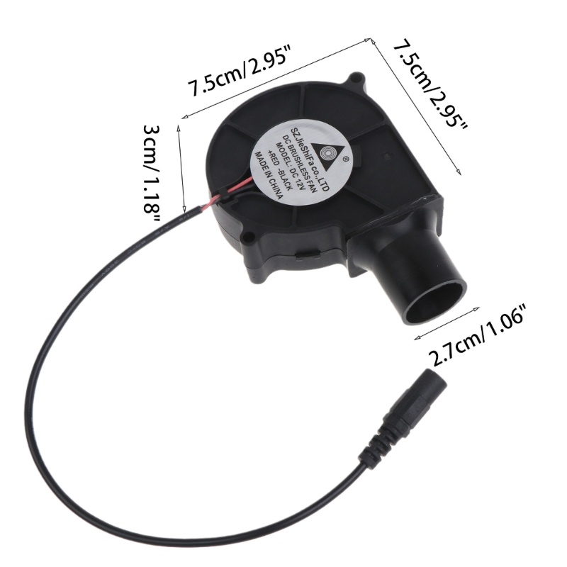 Vivi US Plug BBQ Fan Air Blower 12V Kecepatan Yang Dapat Disesuaikan Starter Memasak Blower 110V 220 V Kipas Controller Piknik Barbekyu