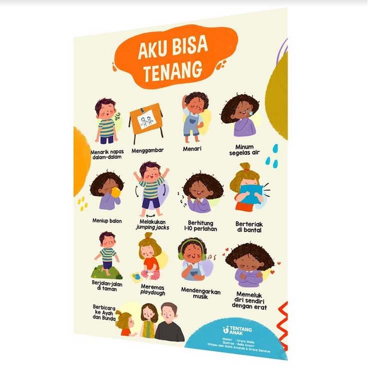 Tentang Anak &quot;Aku Bisa Tenang&quot; Poster - Poster Edukatif Anak Developmental Sensory Motorik Anak