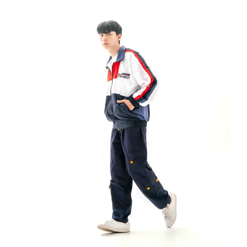 Big Promo Club Of 1986 Yahiko Original Sporty Colorblock Vintage Windbreaker Jacket