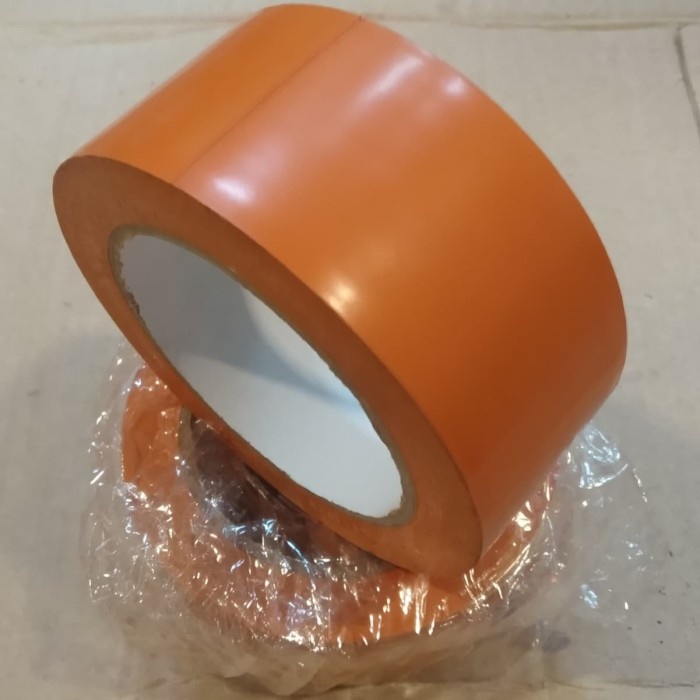 

Floor marking tape Lakban Lantai Vinyil orange 2" x 33 meter SSL