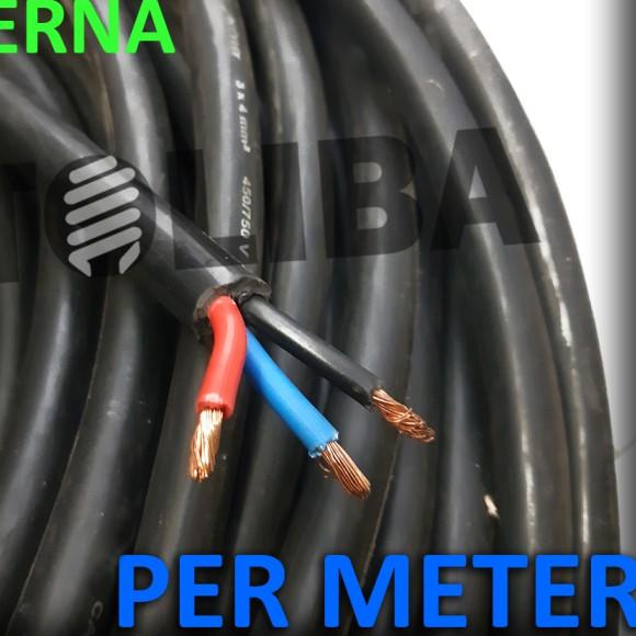 kabel hitam eterna nyyhy 3x4 / 3 x 4 serabut isi 3 /4mm 4 mm/meter sni