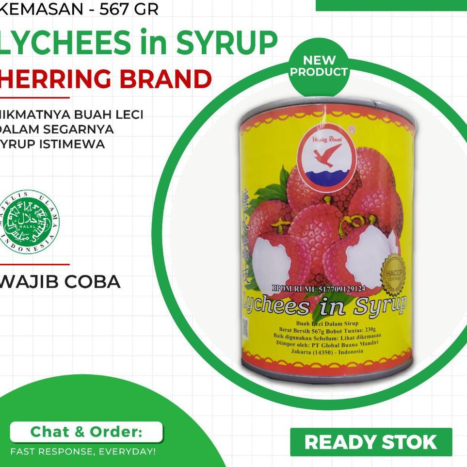 

ARTl2L6x--Lychees In Syrup / Lychees Kaleng / Leci Kaleng - Herring Brand