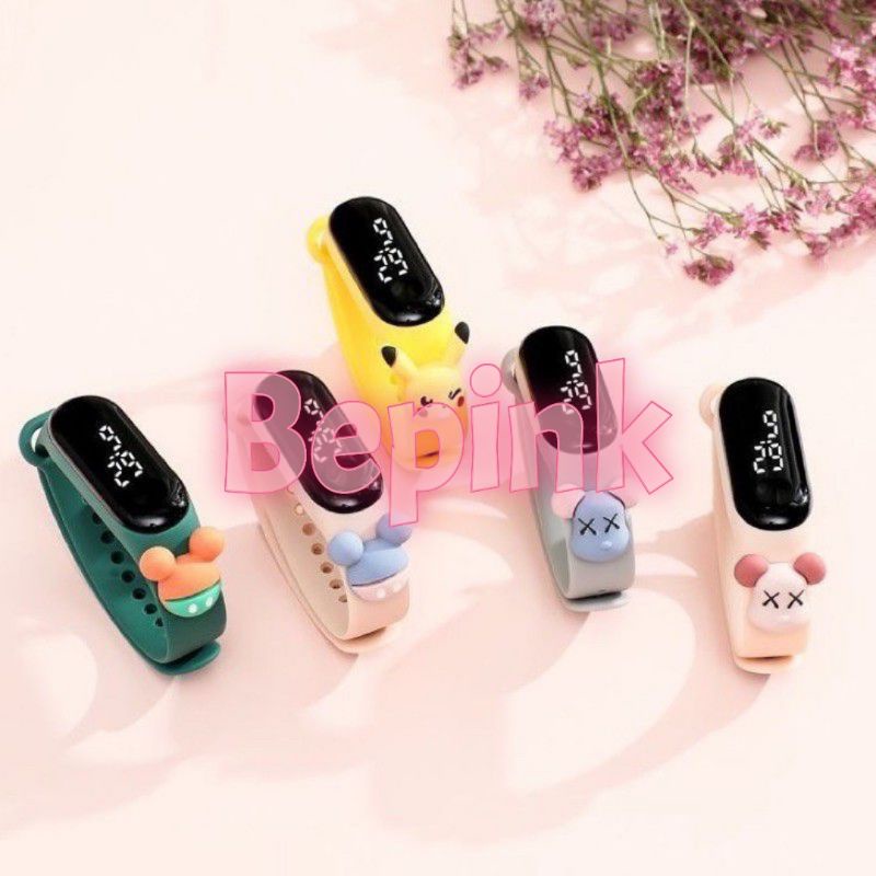 JAM TANGAN ANAK DIGITAL LED KARRTUN / CAARTOON (BEPINK OFFICIAL)
