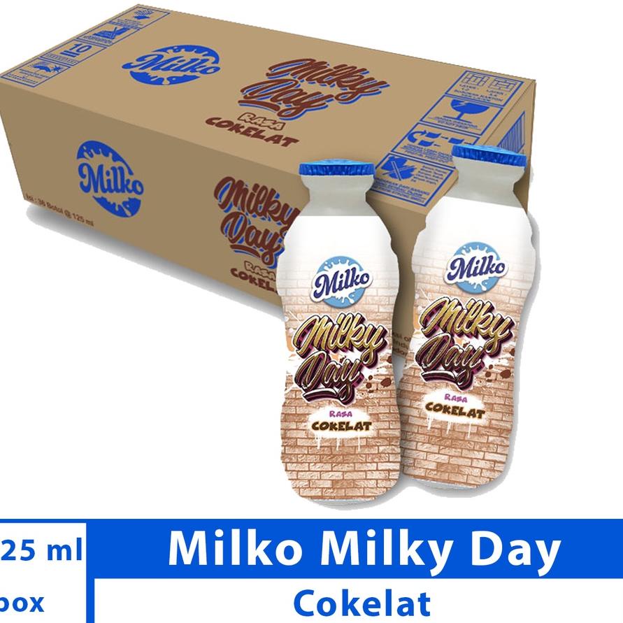 

BISA ✨COD✨ MILKO MILKYDAY SUSU RASA COKELAT 36 x 125ml (karton) murah