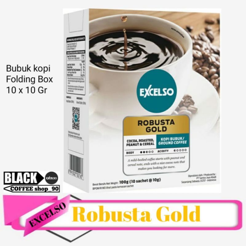 

Excelso Robusta Gold Single Serving (folding box 10 sch x 10 gr)