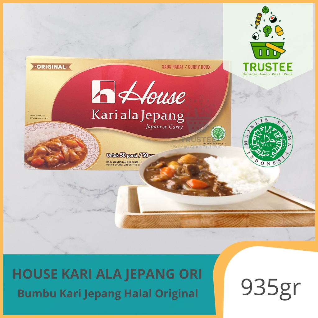 HALAL House Curry / Kari lokal ala jepang 935gr / Bumbu dapur saus kari kare import impor