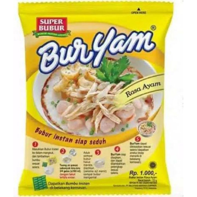 

Super Bubur Buryam Sachet 22 gr