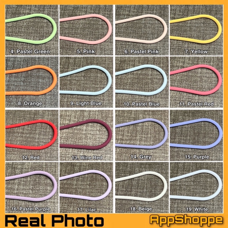 Lanyard Soft Silicone Braided PREMIUM QUALITY TALI GANTUNGAN HP