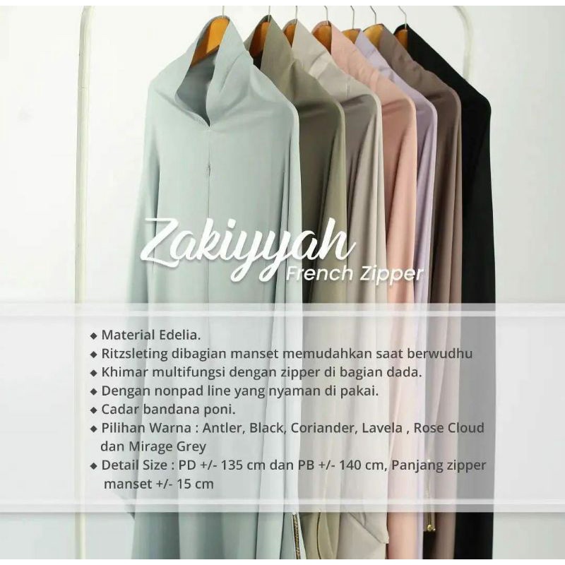 Zakiyyah French Zipper Khadijah Indonesia