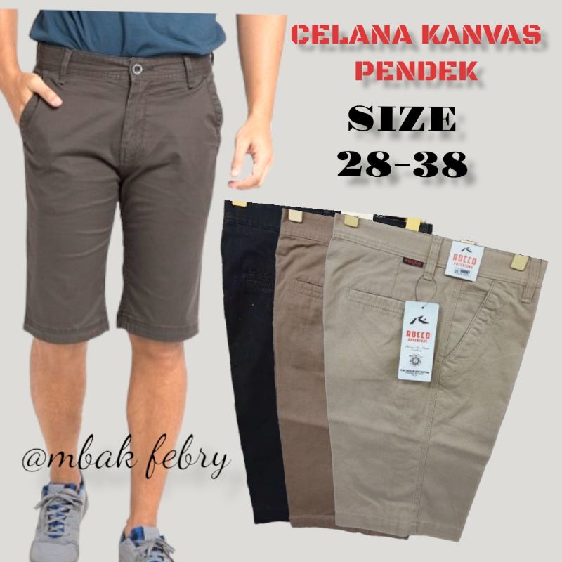 Jual New Feelano Chinos Pendek Kanvas Cucian Rocco Kualitas Dicker