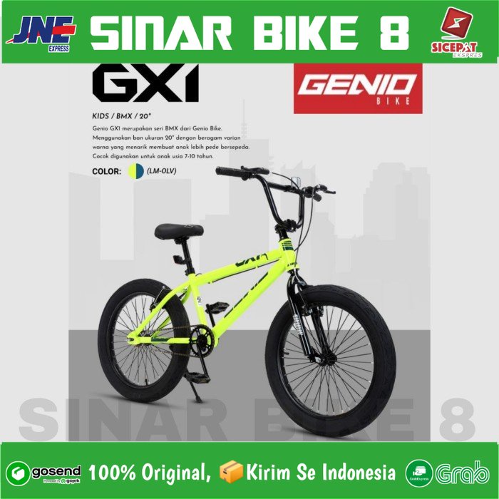 Sepeda Anak Laki Ukuran 20 Inch BMX GENIO GX 01