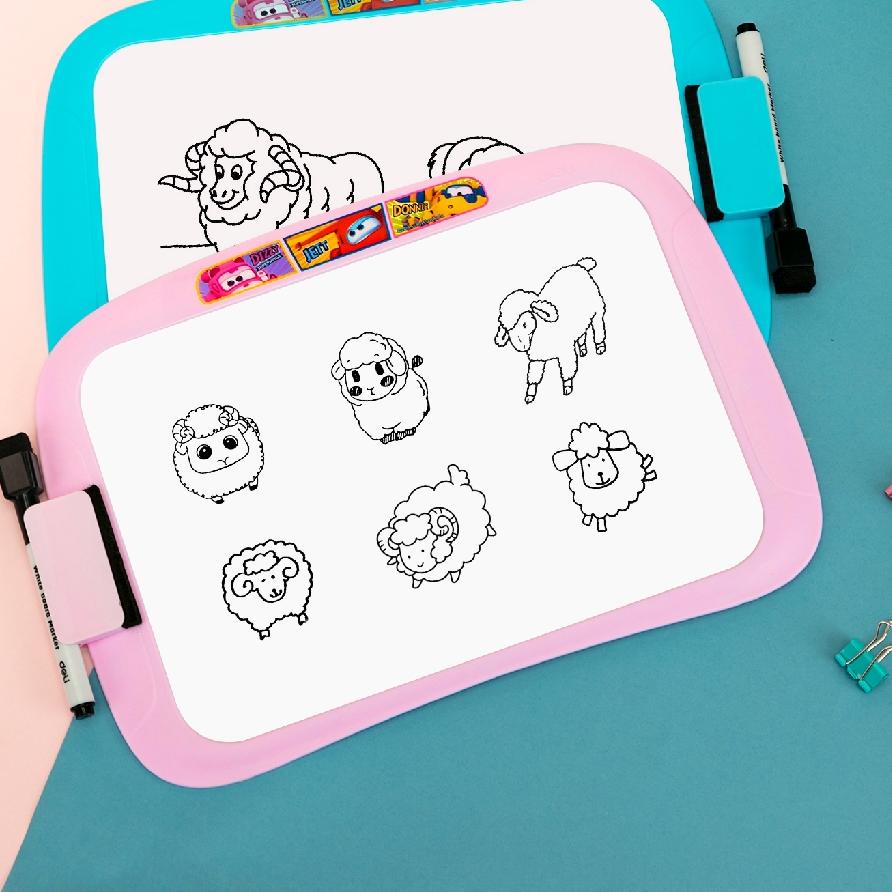 

Diskon✔️Deli Papan Tulis Putih Sekolah Karakter Super Wings dengan bingkai dua sisi LDPE 205 * 286mm EH50002|RA1