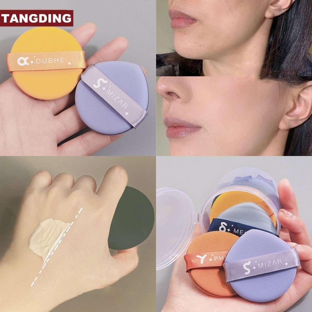 【COD Tangding】7pcs / Set Spons Puff Bedak / Foundation Basah / Kering Untuk Makeup / Kosmetik Wanita