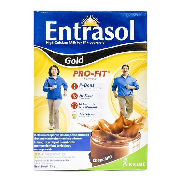 

[ COD ] ENTRASOL Gold Pro-Fit Chocolate 370gr for 51 Plus Years Old