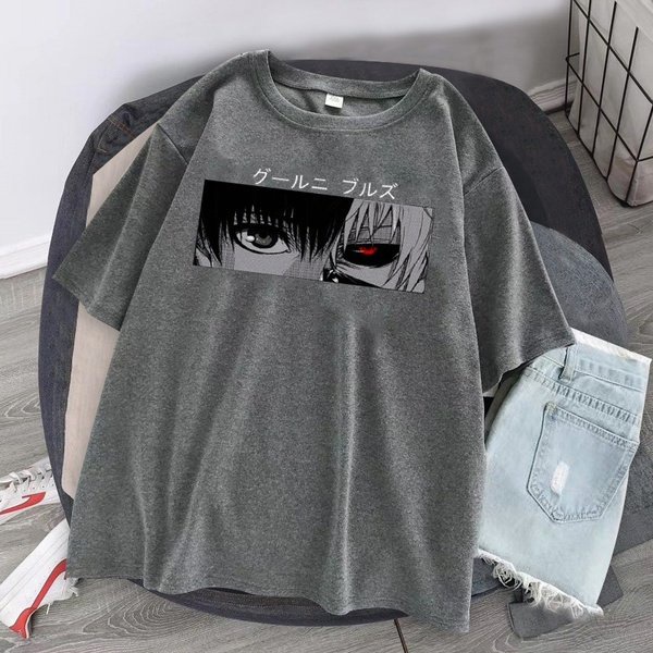 Kaos Oversize Print DTF TOKYO GHOUL ANIME II BRIGO Kaos Oversize II Kaos Jumbo Size Pria &amp; Wanita