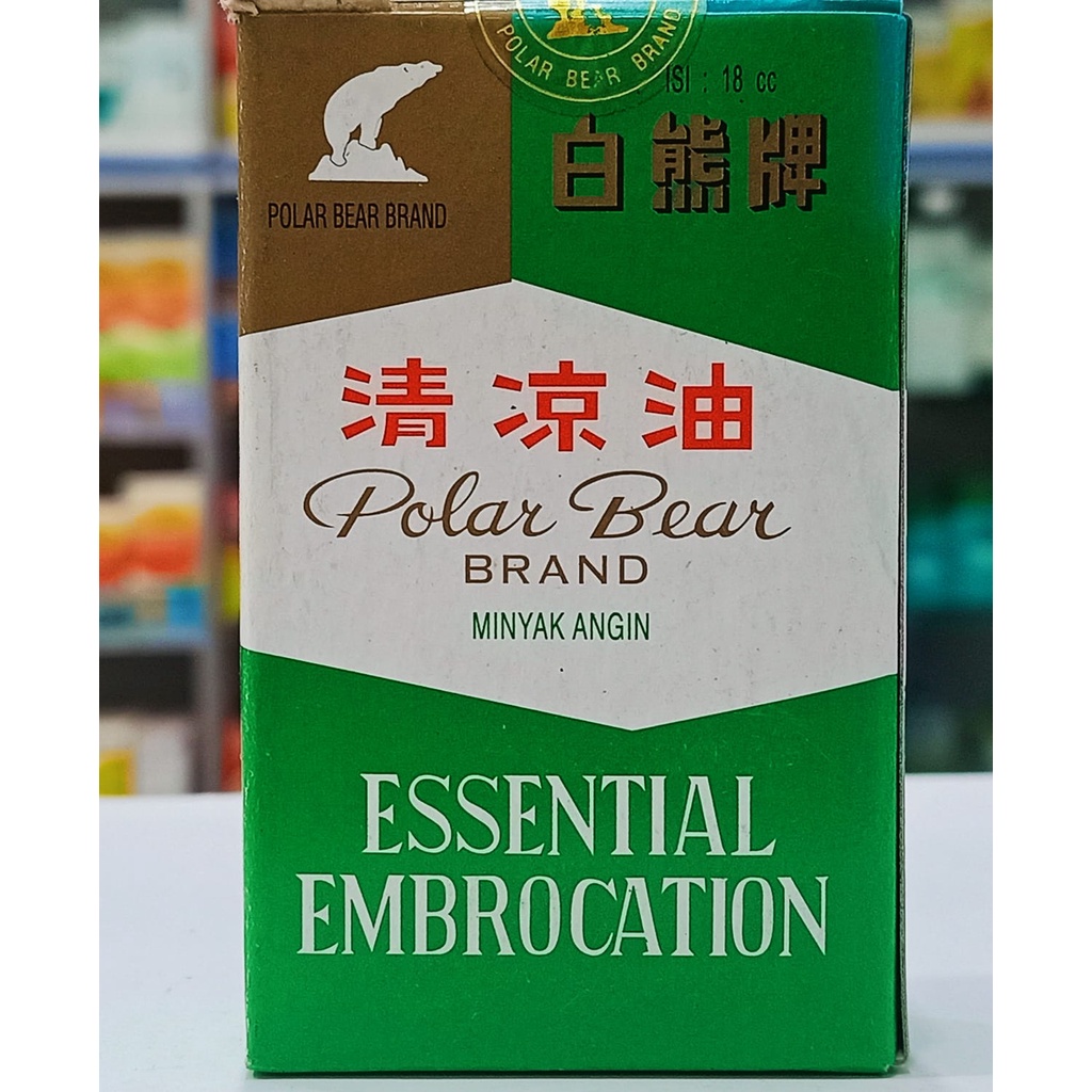 Polar Bear 18 ml Brand Essential Embrocation Besar Minyak Angin Beruang