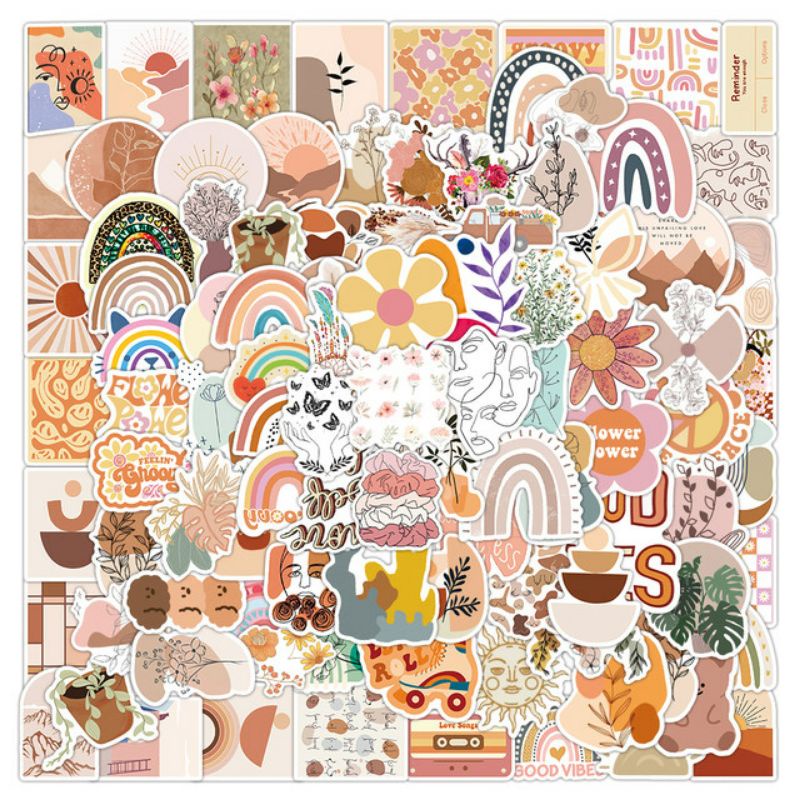 

Stiker Aesthetic Bohemian Pack Style 260249- Stiker Aesthetic Keren Imut Laptop, Aksesoris Hp, Anti Air, Motif, Helm, Tumbler, Koper, Kulkas