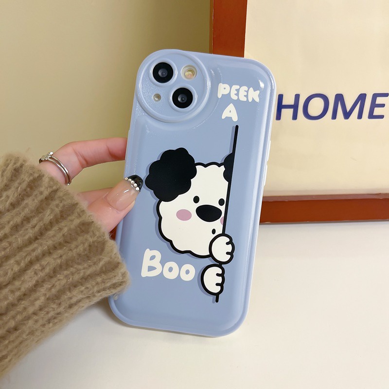 Soft Case Motif Anjing Untuk OPPO A57 A5 A9 A53 A33 A31 A7 A5S A12 A11K F9 Pro A15S A35 A32 A33 F11 A3S VIVO V23 S1 Y11 Y20 Y30 Y15S Y20 Y19 Y20i Y20 Boo Sepatu Sneakers Lace Up Untuk Wanita