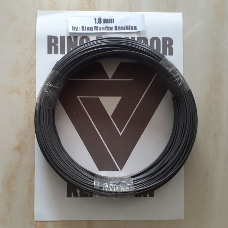 JERUJI FIBER hitam 1.8mm per roll 50mter. (import bukan kulitan) Ruji Sangkar Ruji Kandang