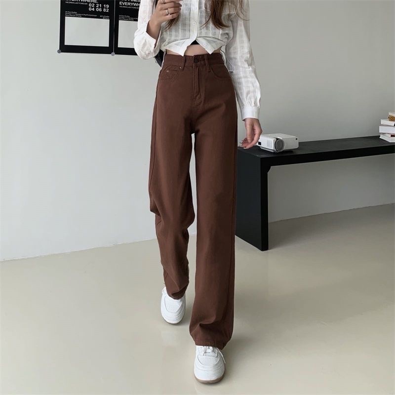 HIGHWAIST LOOSE JEANS WANITA | KOREAN HIGHWAIST LOOSE JEANS WANITA