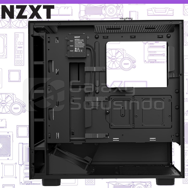 NZXT H5 ELITE Matte Black Tempered Glass Mid Tower Gaming Case