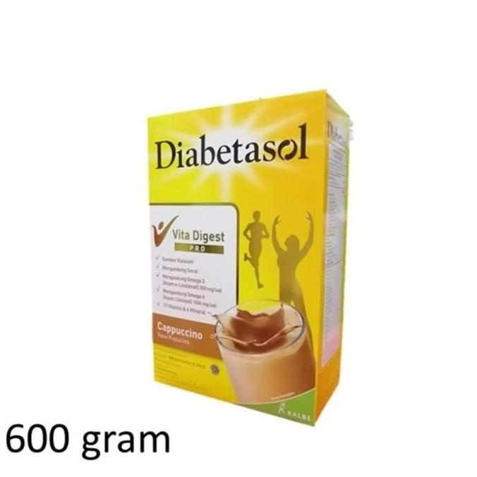 

[ COD ] DIABETASOL Susu Diabetes Nutrition Diabetic Cappuccino Box 600g 600 g